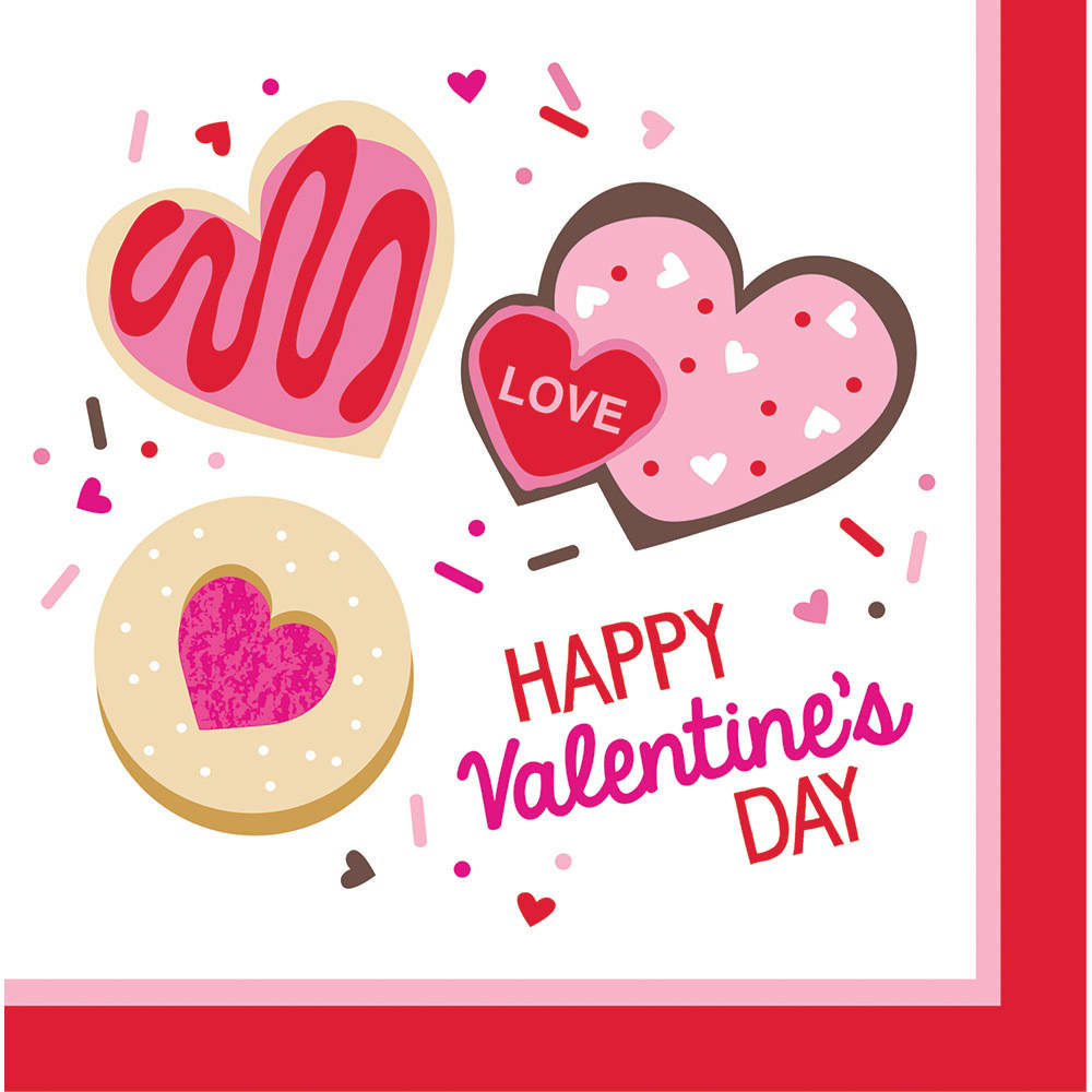 Frosted Fun Valentine's Day Luncheon Napkins (16 ct)