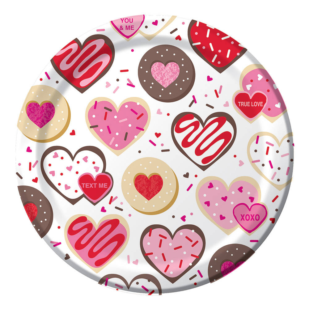 Frosted Fun Valentine's Day Dinner Plates (8 ct)