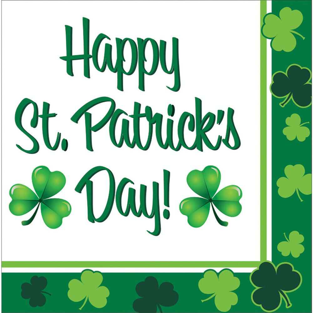 Clover Crazy St. Patrick's Day Luncheon Napkins (16ct)