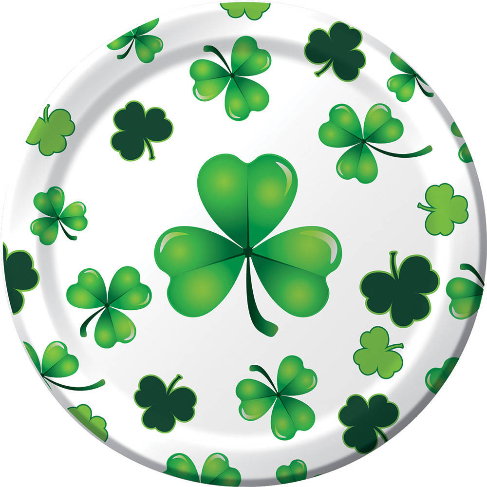 Clover Crazy St. Patrick's Day Dessert Plates (8 ct)