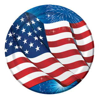 Fireworks & Flags Dinner Plates (8 ct)