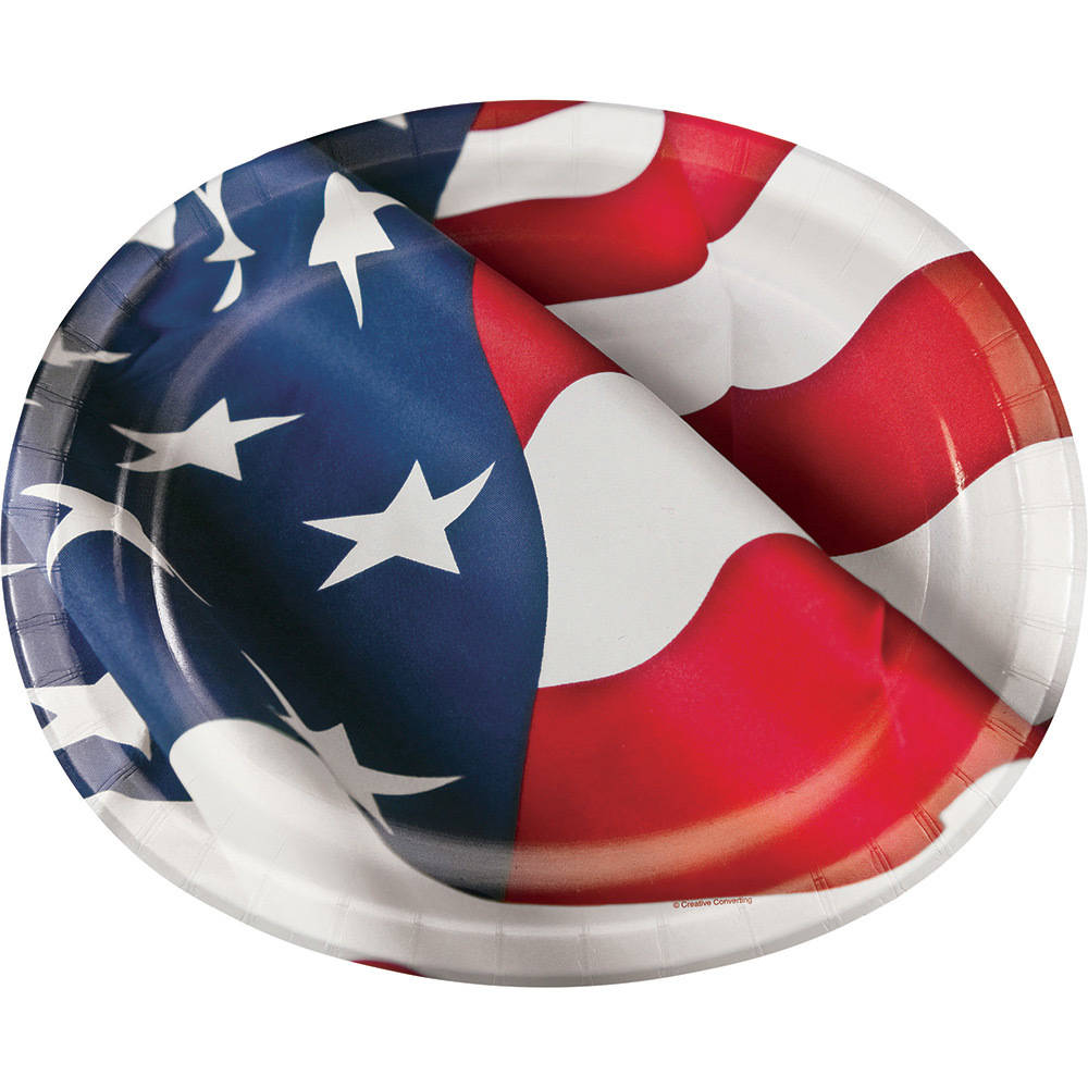 American Symbol Banquet Plates (8 ct)