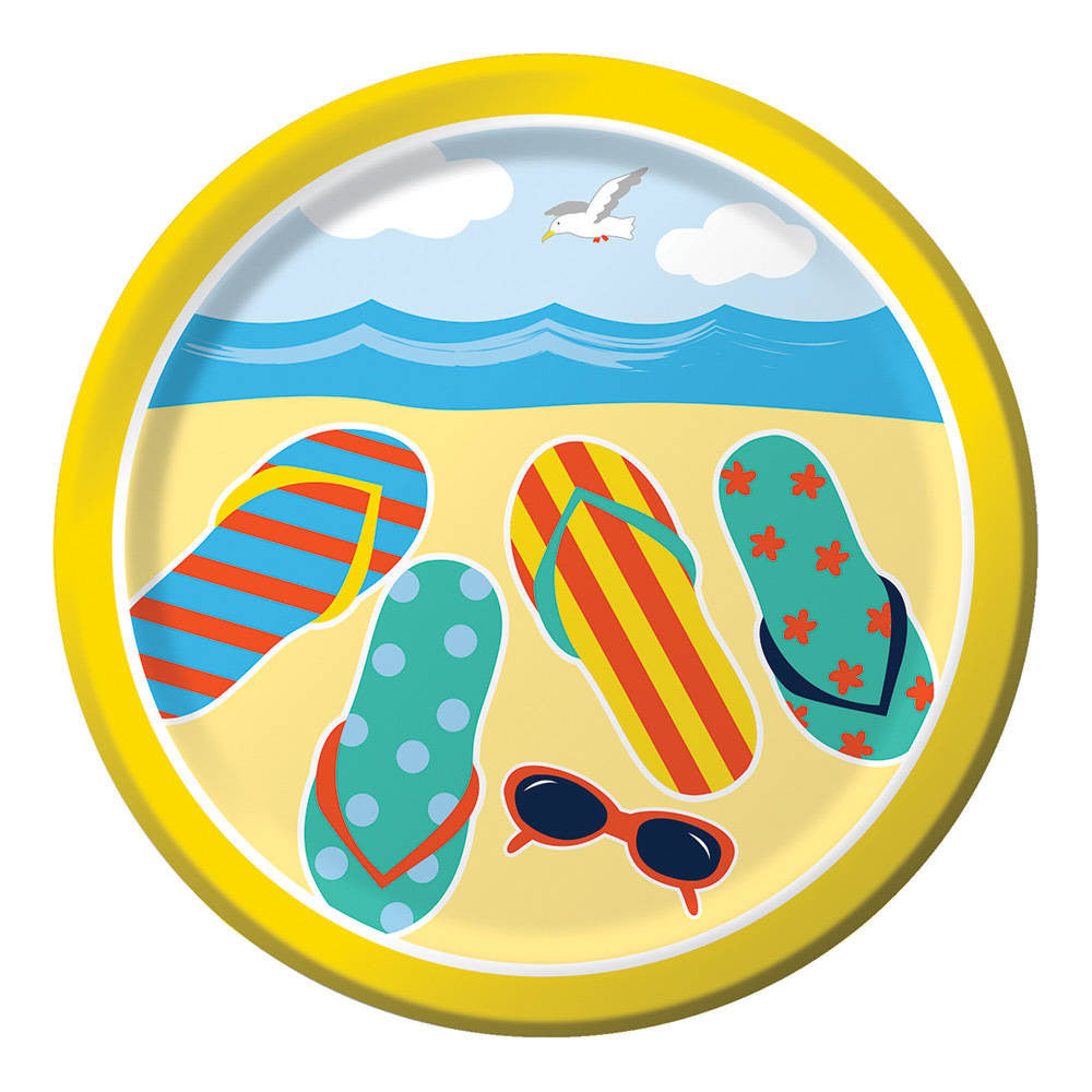 Beach Bike Dessert Plates (8 ct)