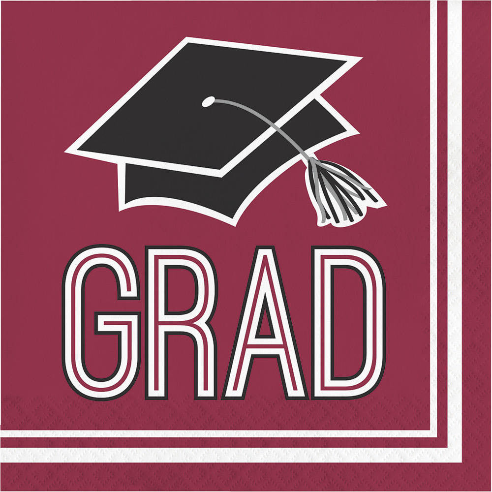 Congrats Grad Berry Luncheon Napkins (36 ct)