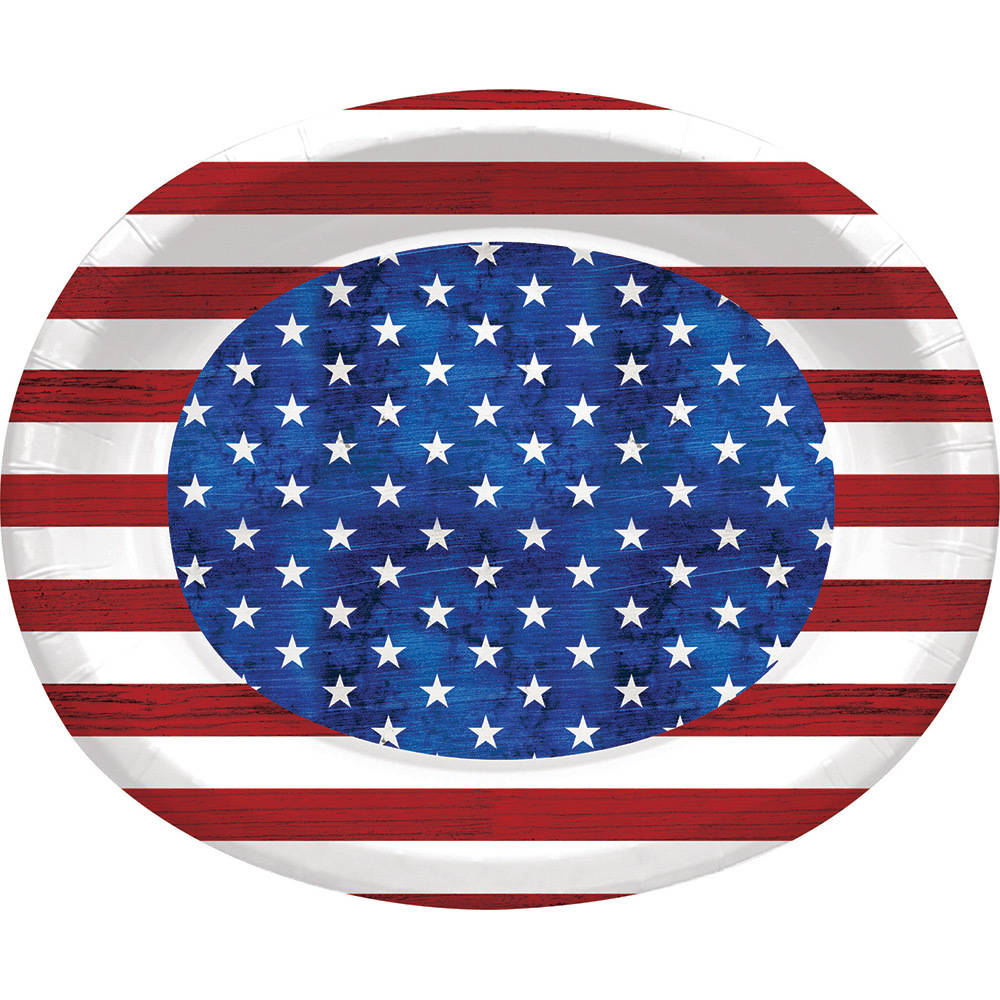 Patriotism Banquet Plates (8 ct)