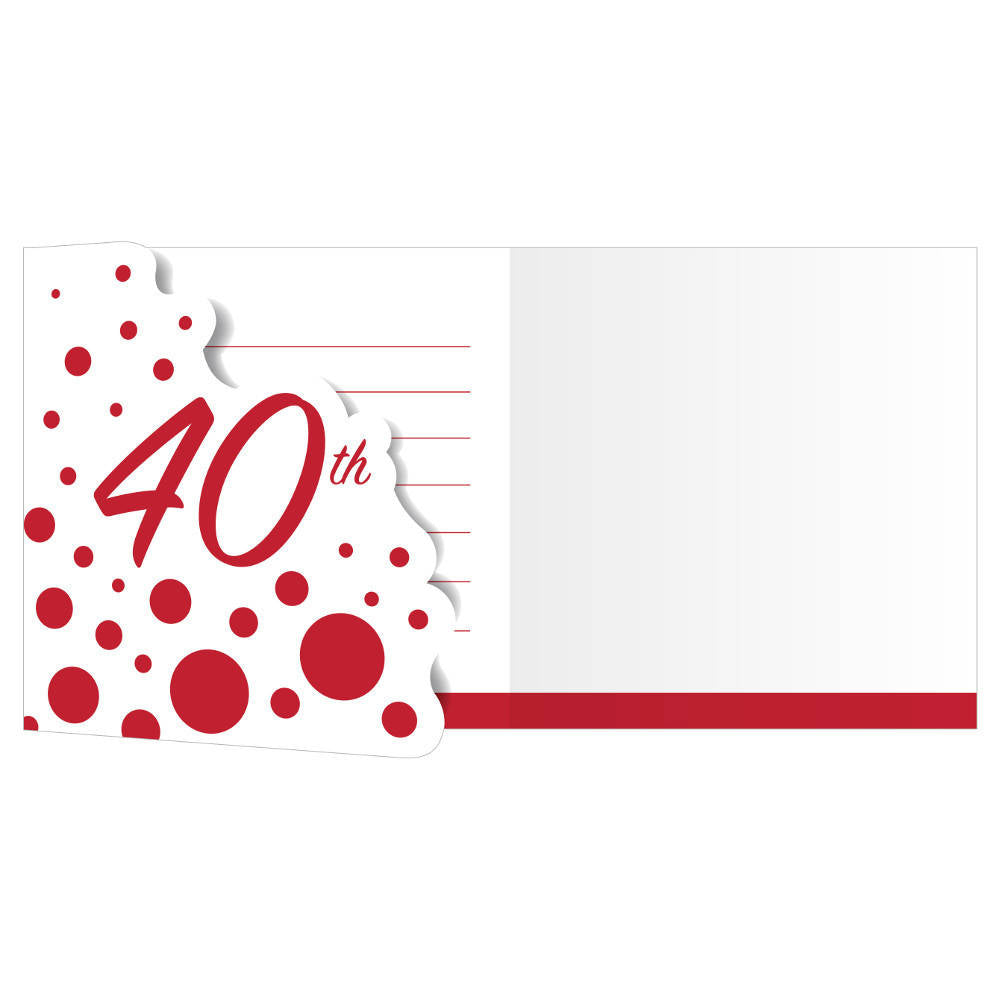 Sparkle and Shine Ruby Invitations (8 ct)
