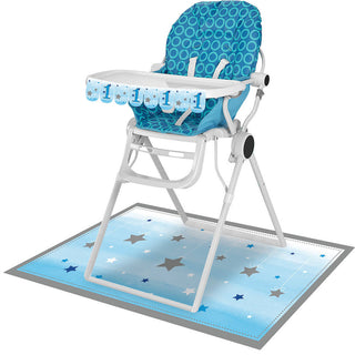 One Little Star Boy High Chair Decorating Kit