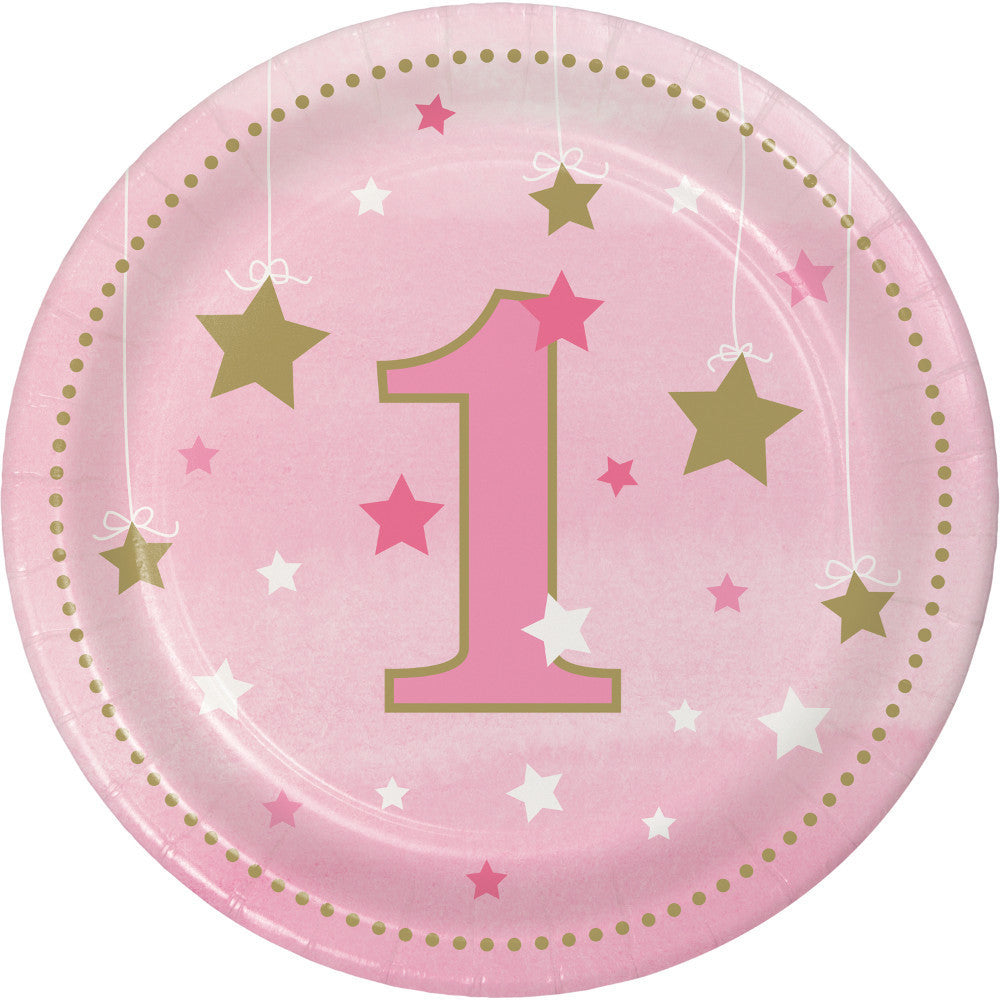 One Little Star Girl Dessert Plates (8ct)