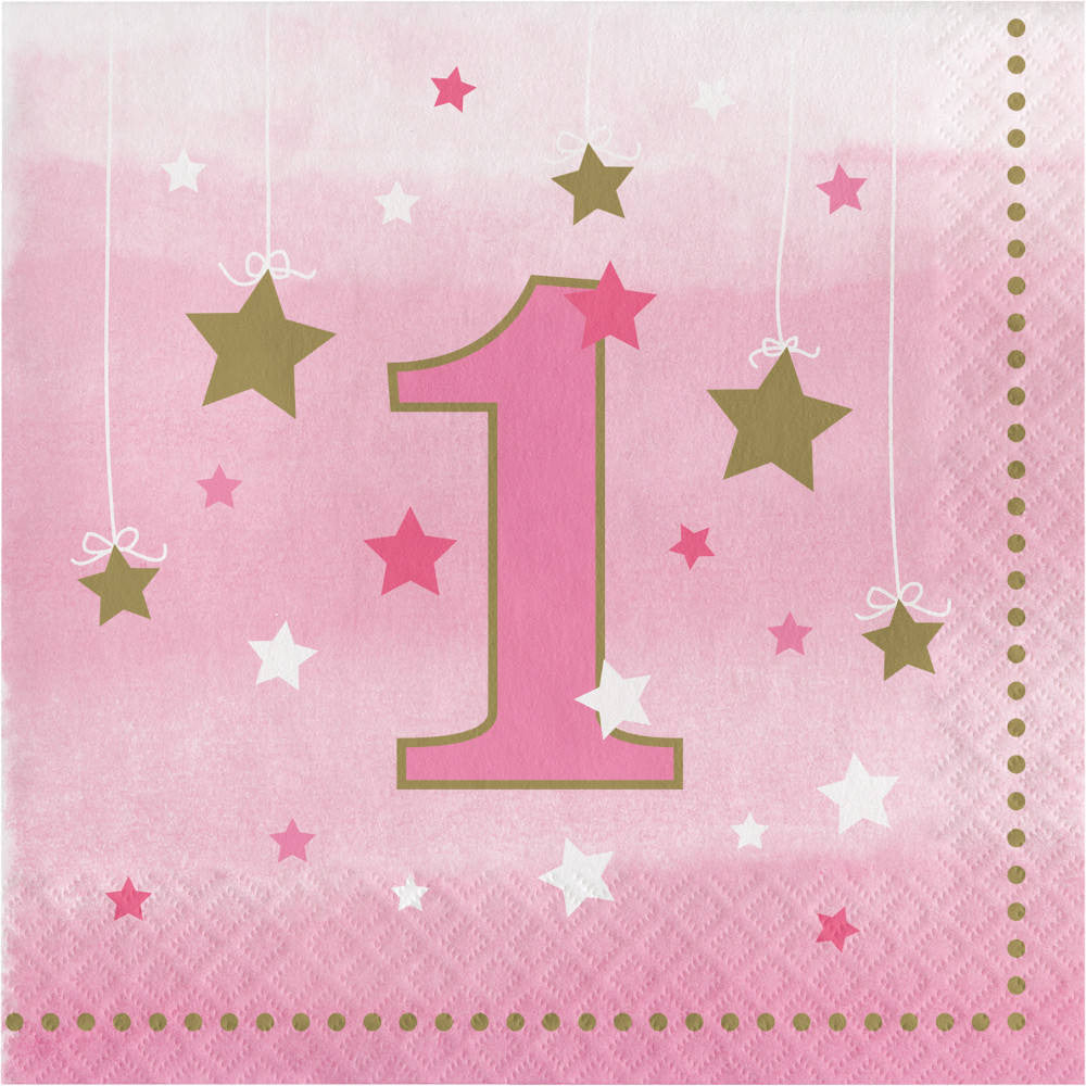 One Little Star Girl Luncheon Napkins (16ct)