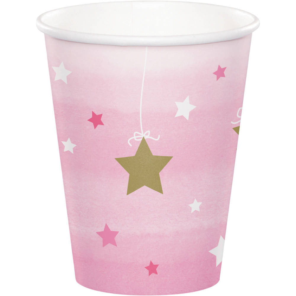One Little Star Girl 9oz Paper Cups (8ct)