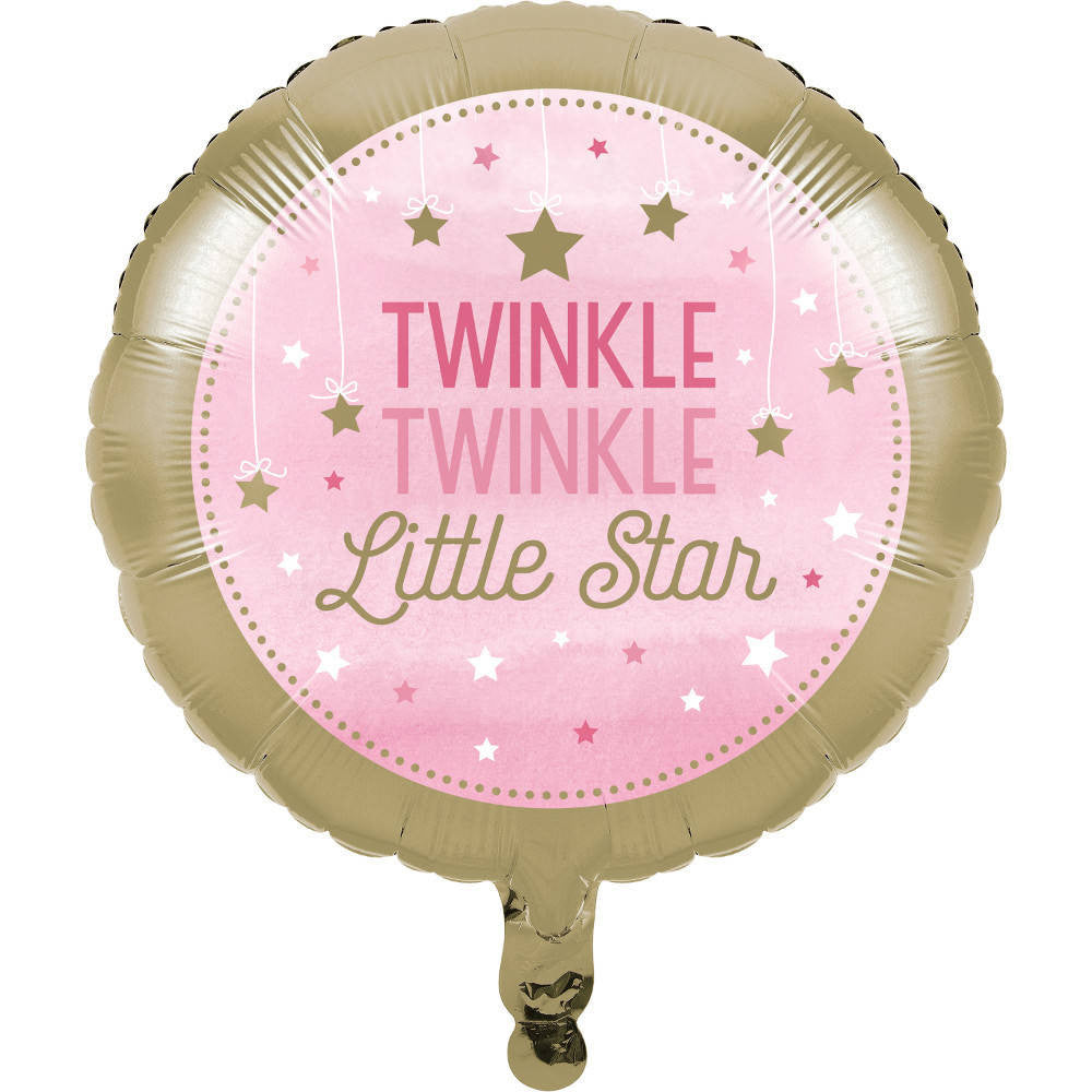 One Little Star Girl 18" Foil Balloon