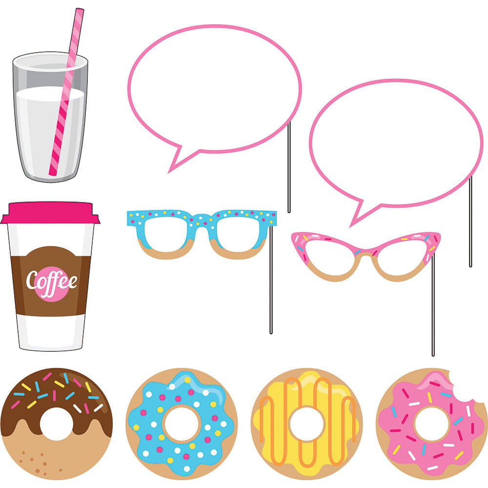 Donut Time Photo Booth Props (10ct)