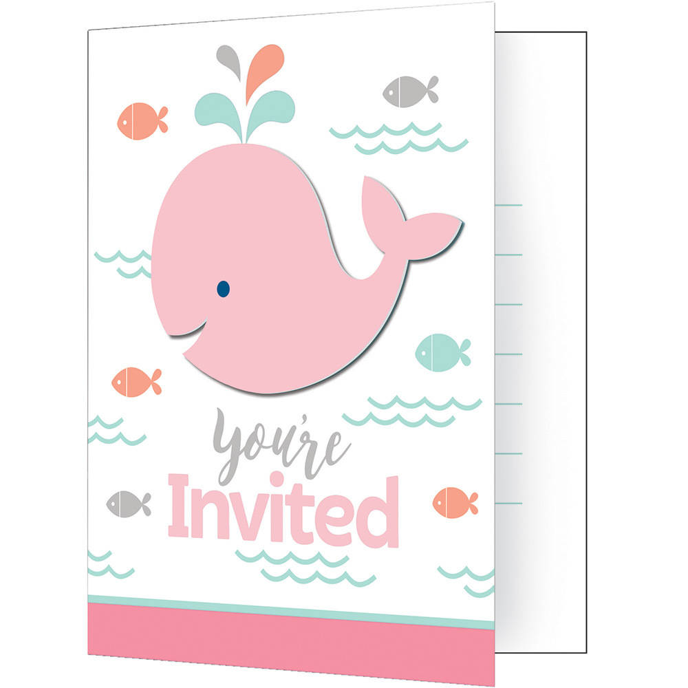 Lil' Spout Pink Invitations (8ct)
