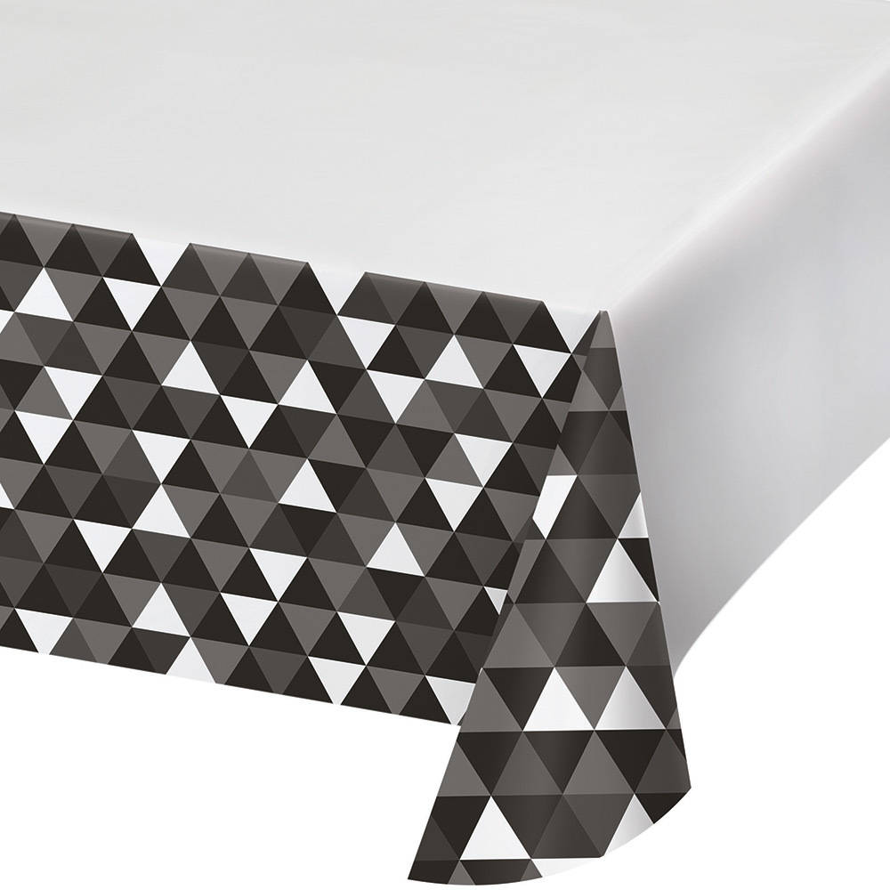 Black Velvet Fractal Plastic Tablecover