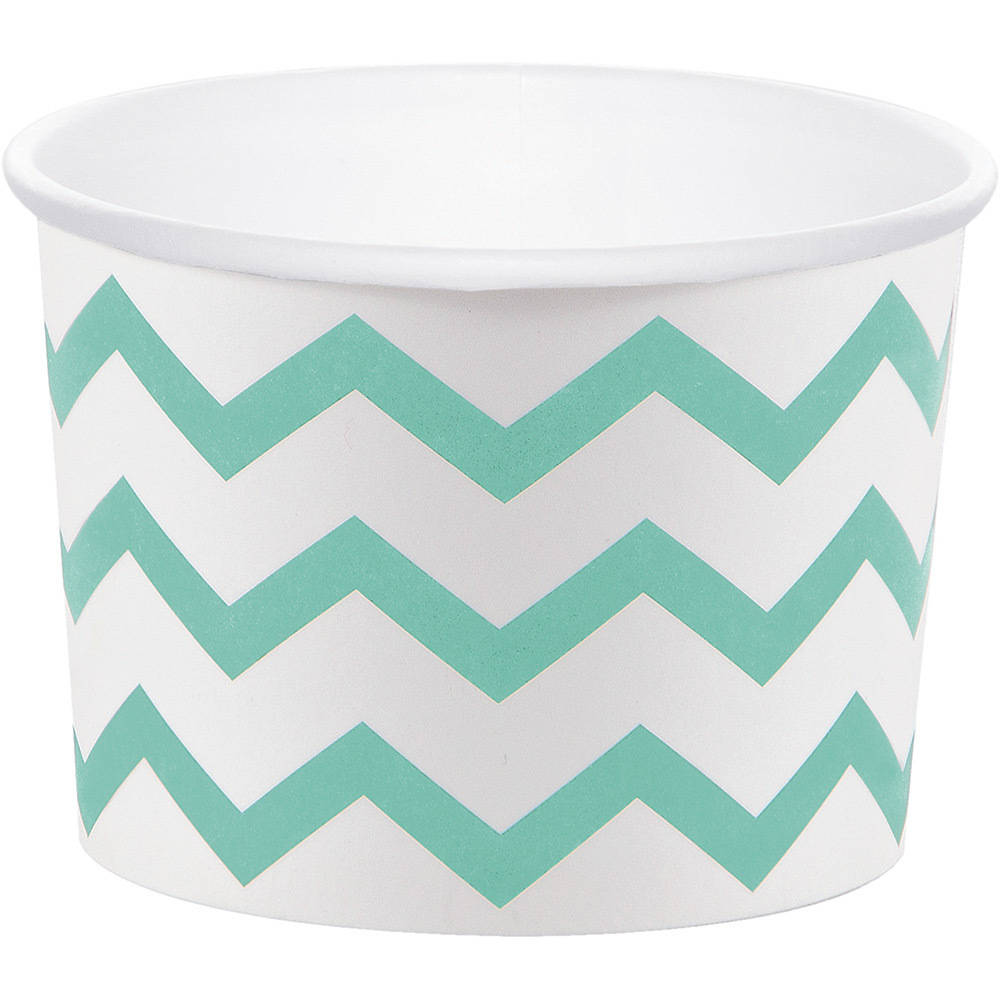 Fresh Mint Chevron Treat Cups (6ct)