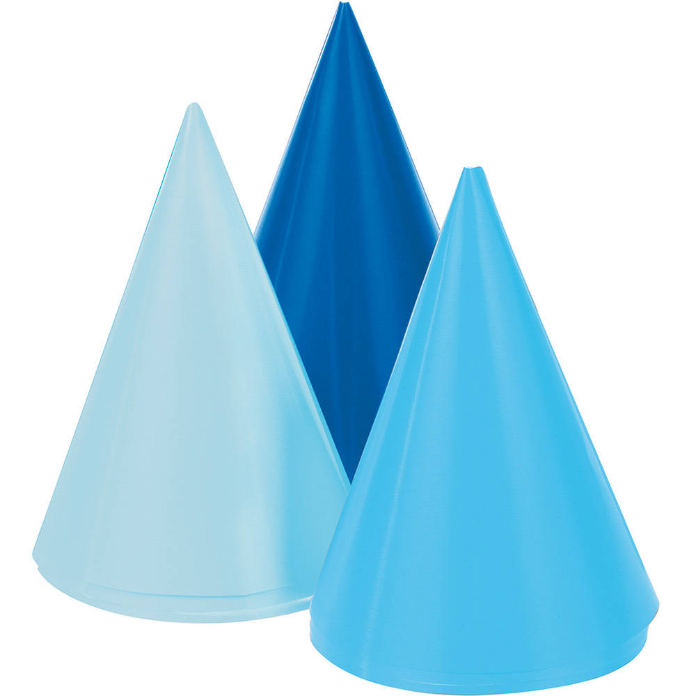 Blue Mini Party Hats (8ct)