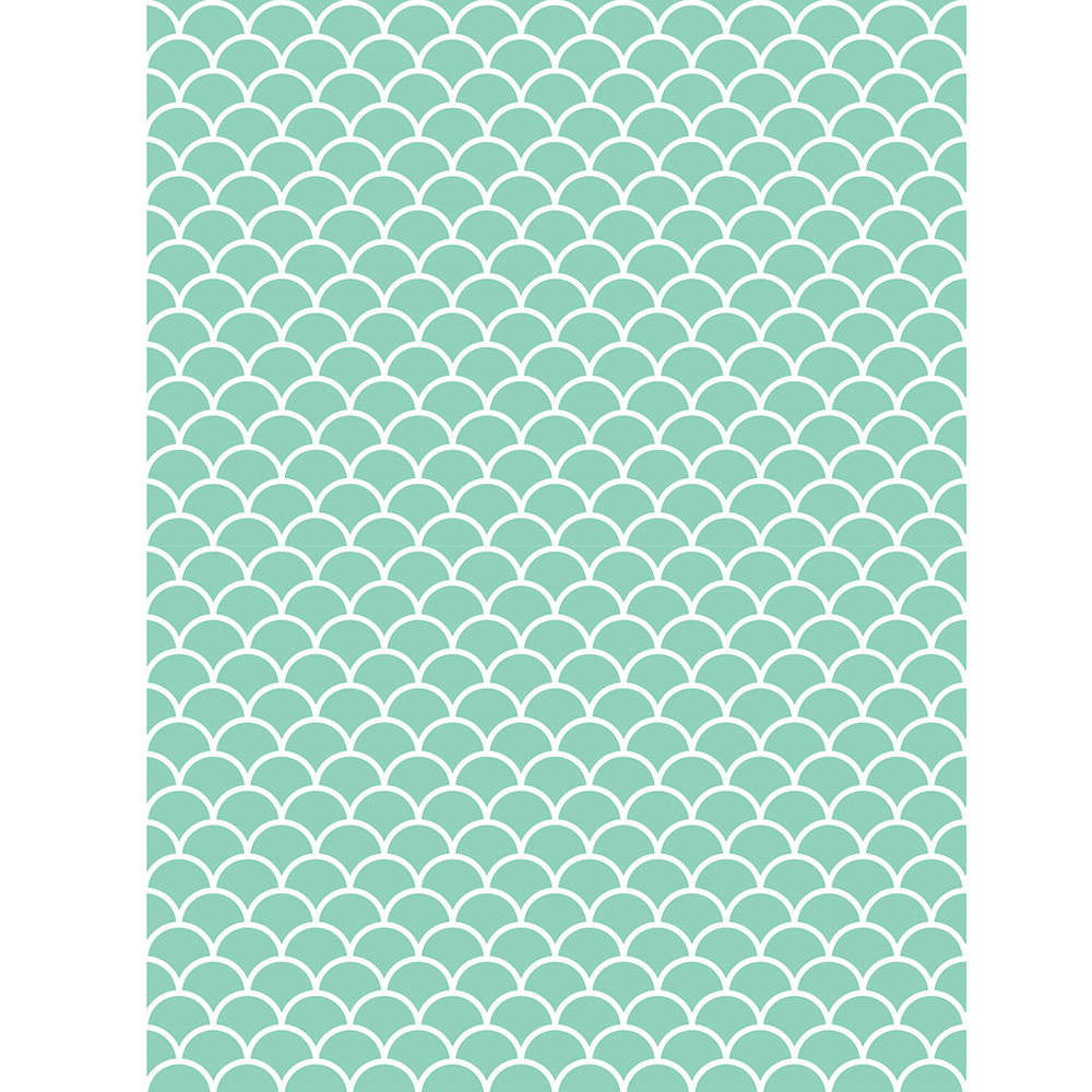 Mint Scallop Photo Backdrop