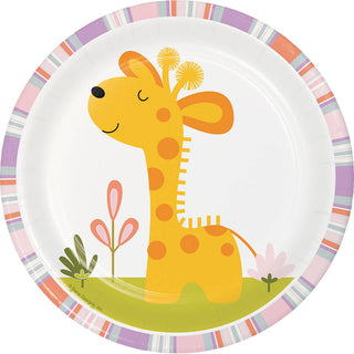 Happi Jungle Giraffe Dessert Plates (8ct)