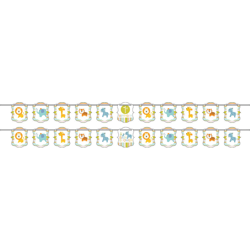 Happi Jungle Letter Banner