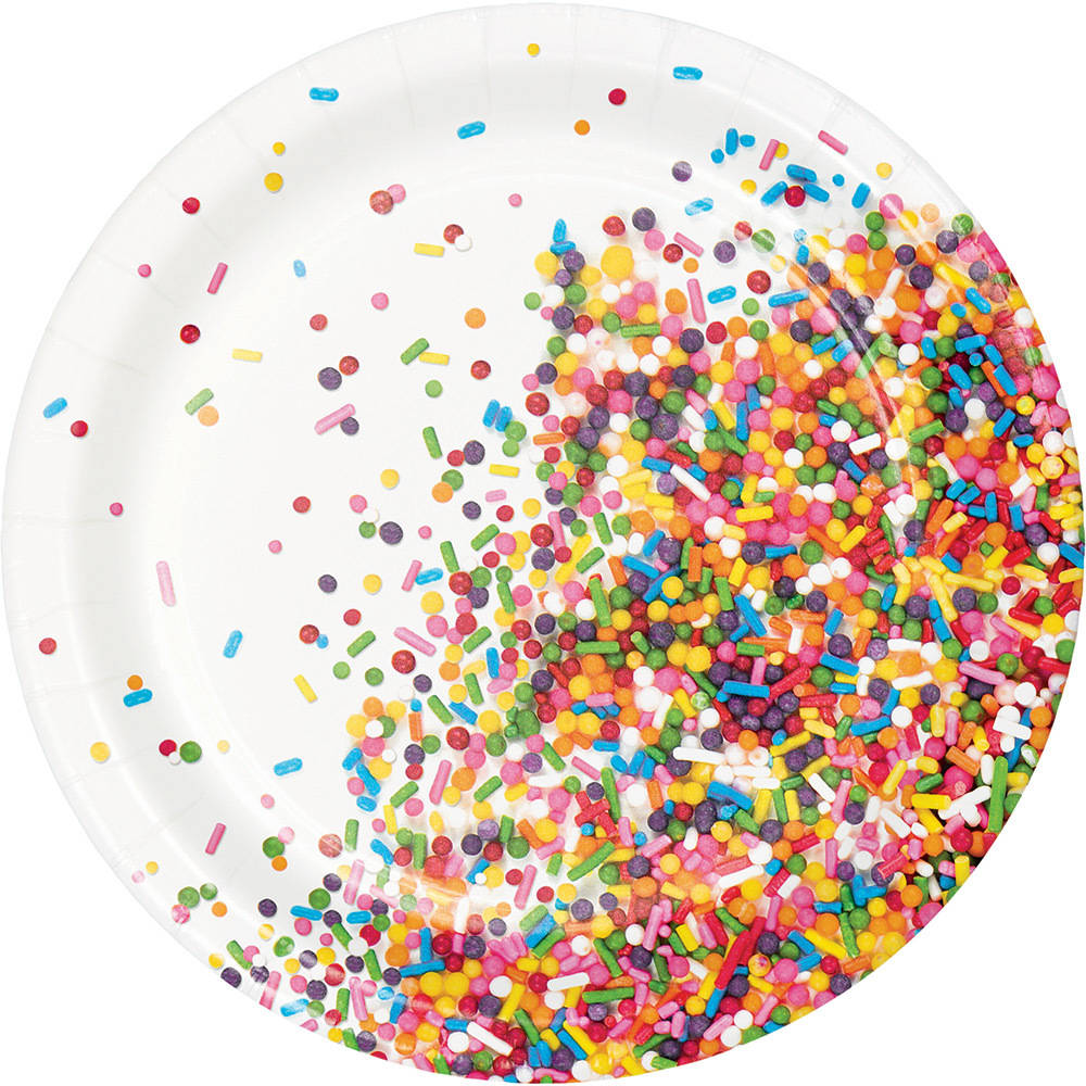 Sprinkles Dessert Plates (8ct)
