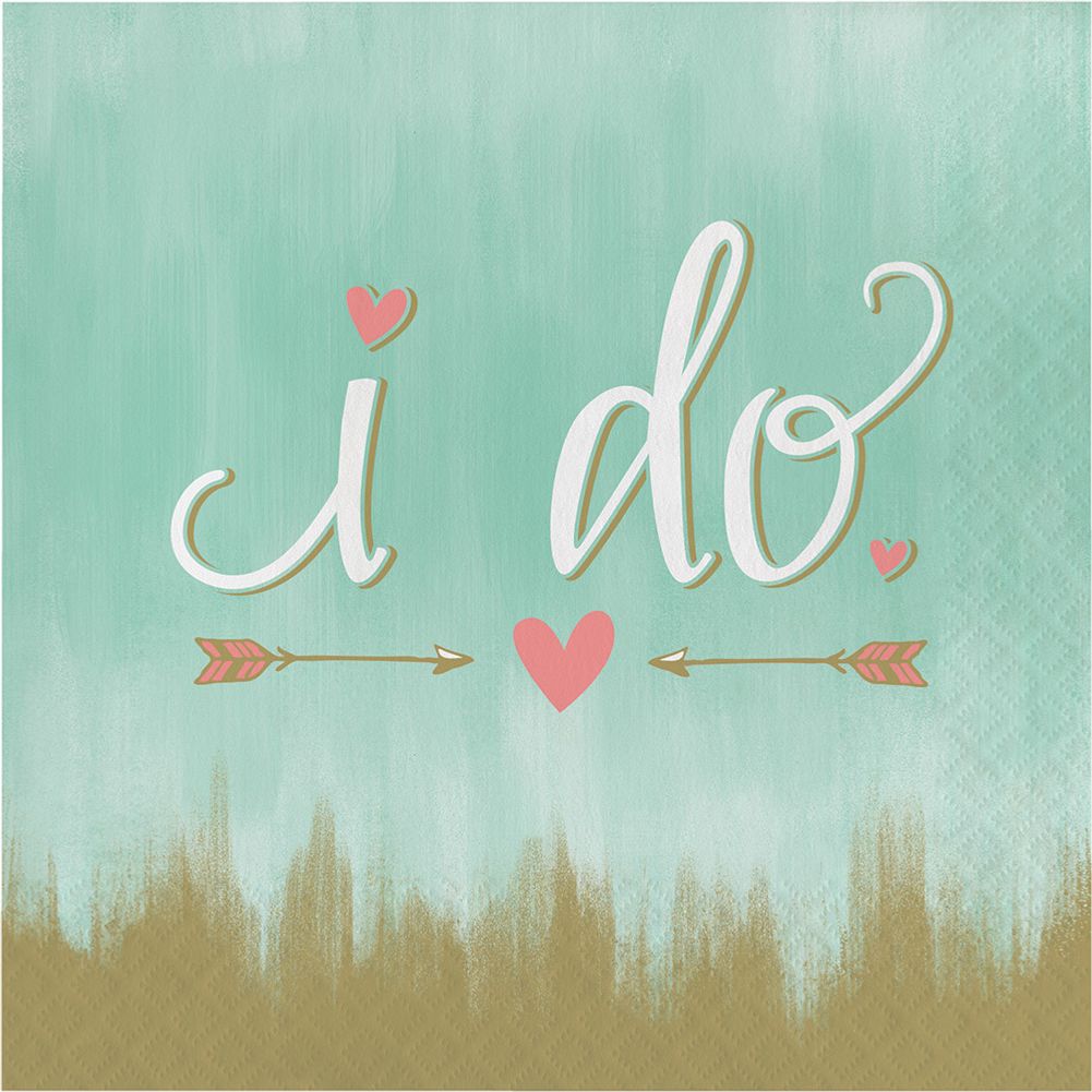 Mint To Be I Do Luncheon Napkins (16ct)