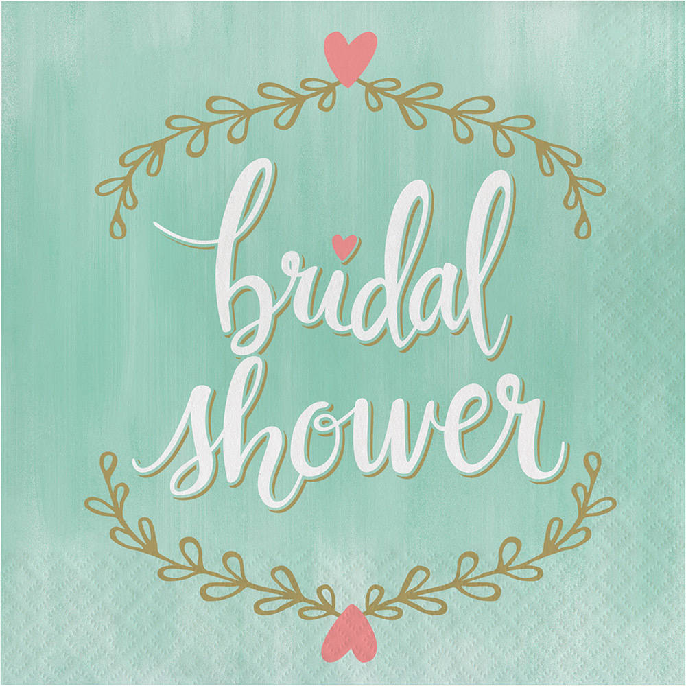 Mint To Be Bridal Shower Luncheon Napkins (16ct)