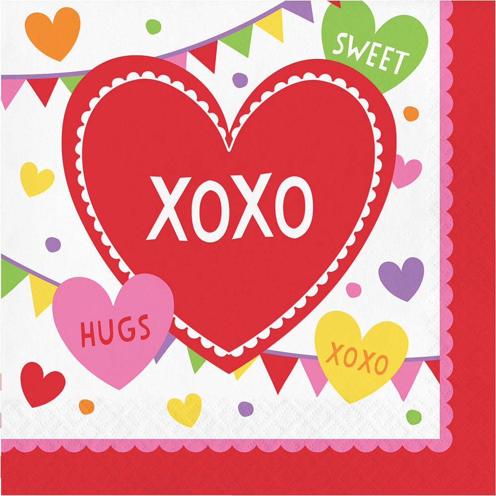 Valentine Party Luncheon Napkins (16 ct)