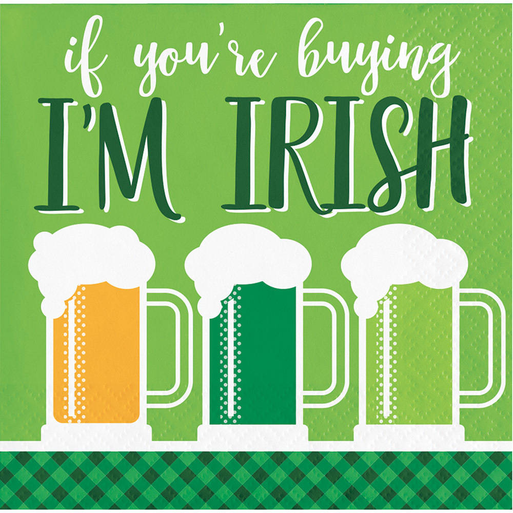 Irish Blarney Beverage Napkins (16 ct)