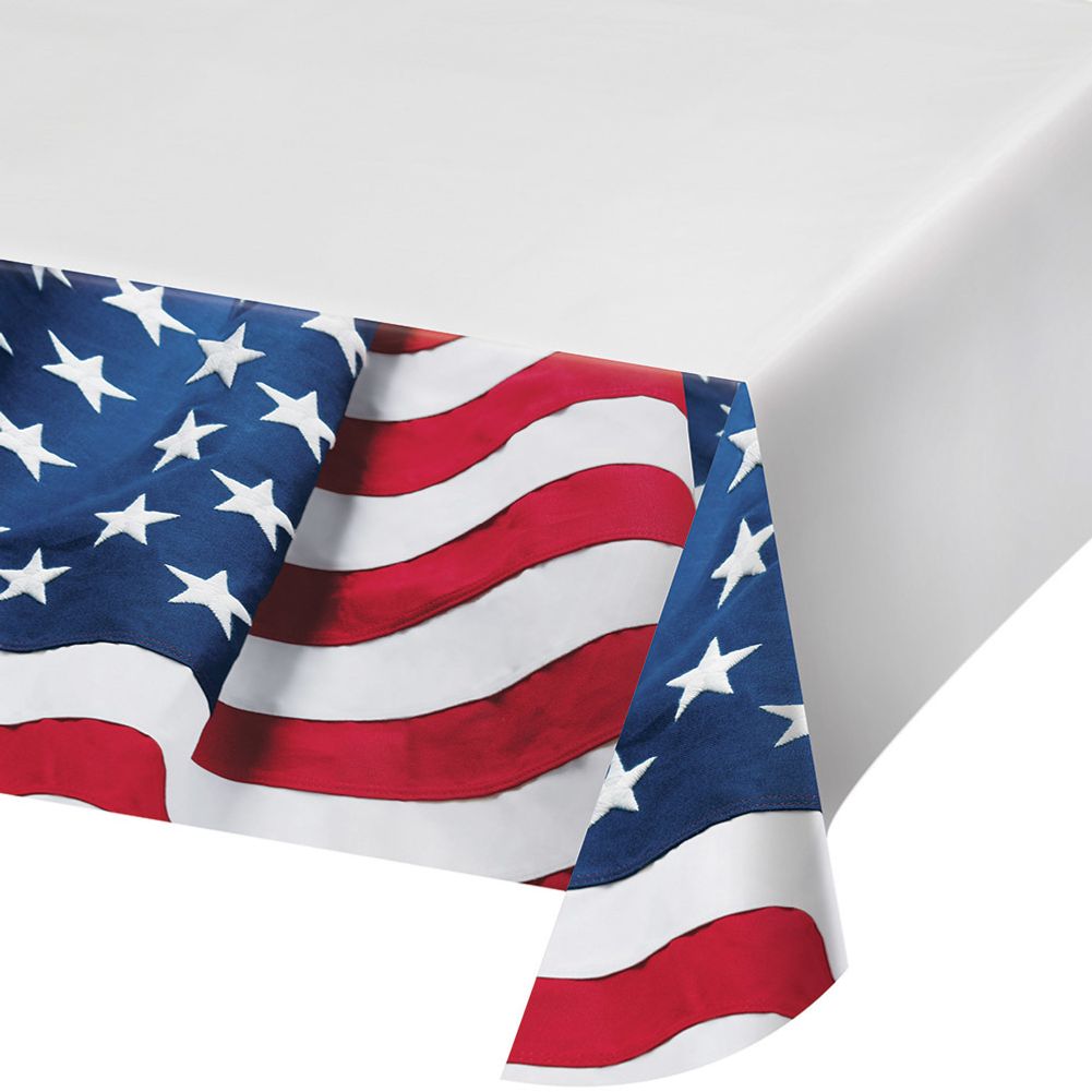 Freedoms Flag Rectangle Plastic Tablecover