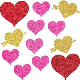 Valentine Icons Glitter Cutout Assortment (12ct)