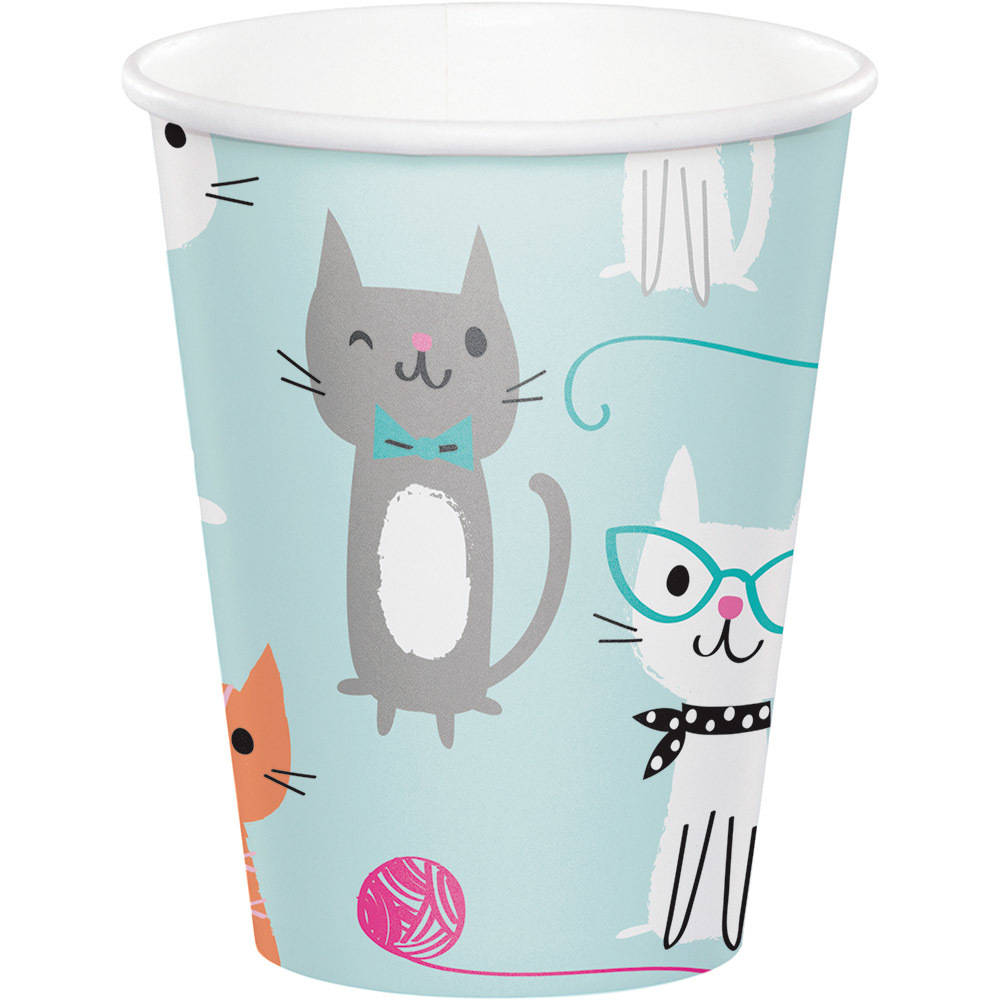 Purr-fect Party 9oz Paper Cups (8 ct)