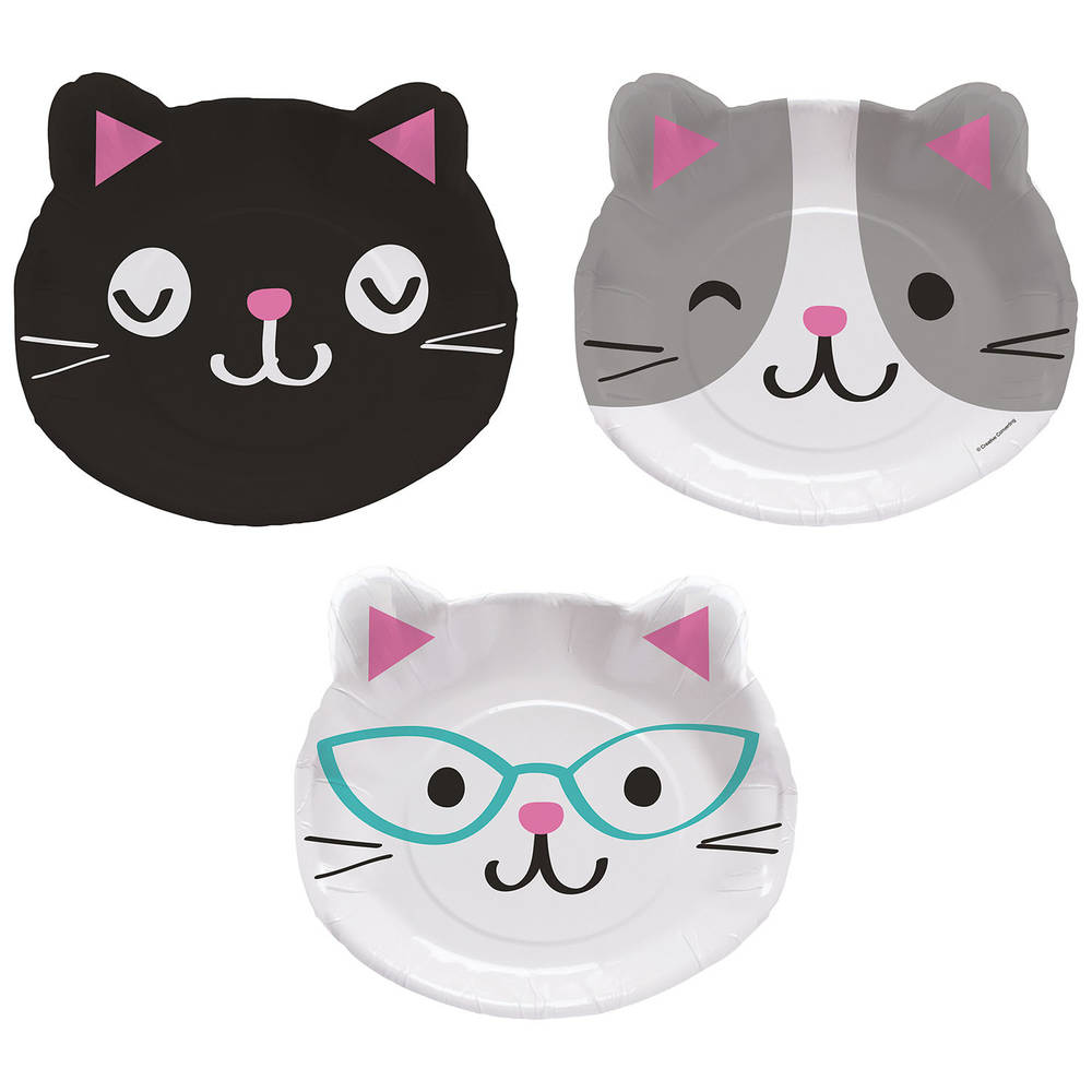 Purr-fect Party Paper Dinner Plates (8 ct)