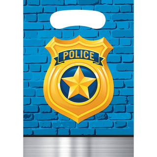 Police Party Loot Bags (8 ct)
