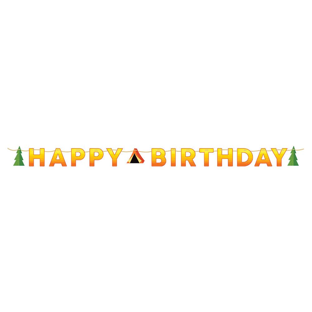 Camp Out Letter Banner