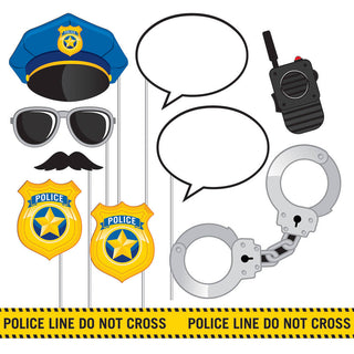 Police Party Photo Props (10 ct)