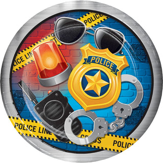 Police Party Paper Dinner Plates (8 ct)
