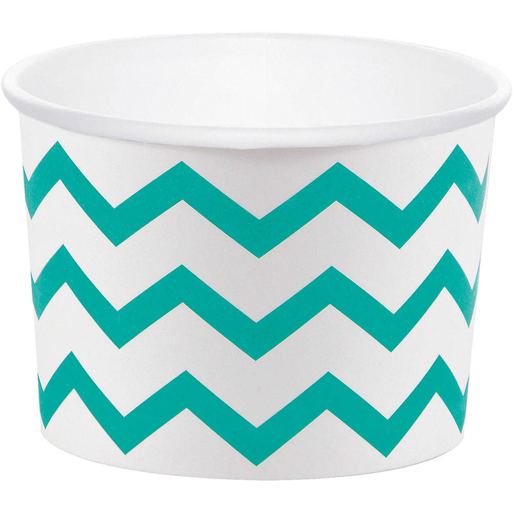 Teal Lagoon 9.5oz Paper Treat Cups (6 ct)