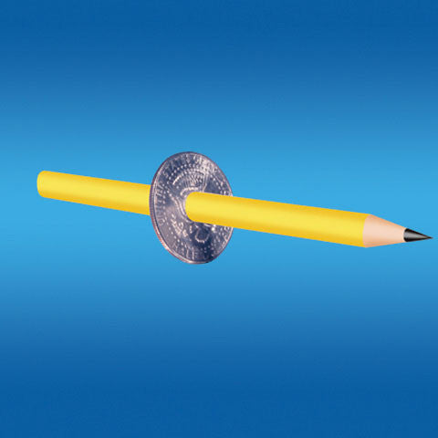 Cigarette/Pencil Thru Half Dollar
