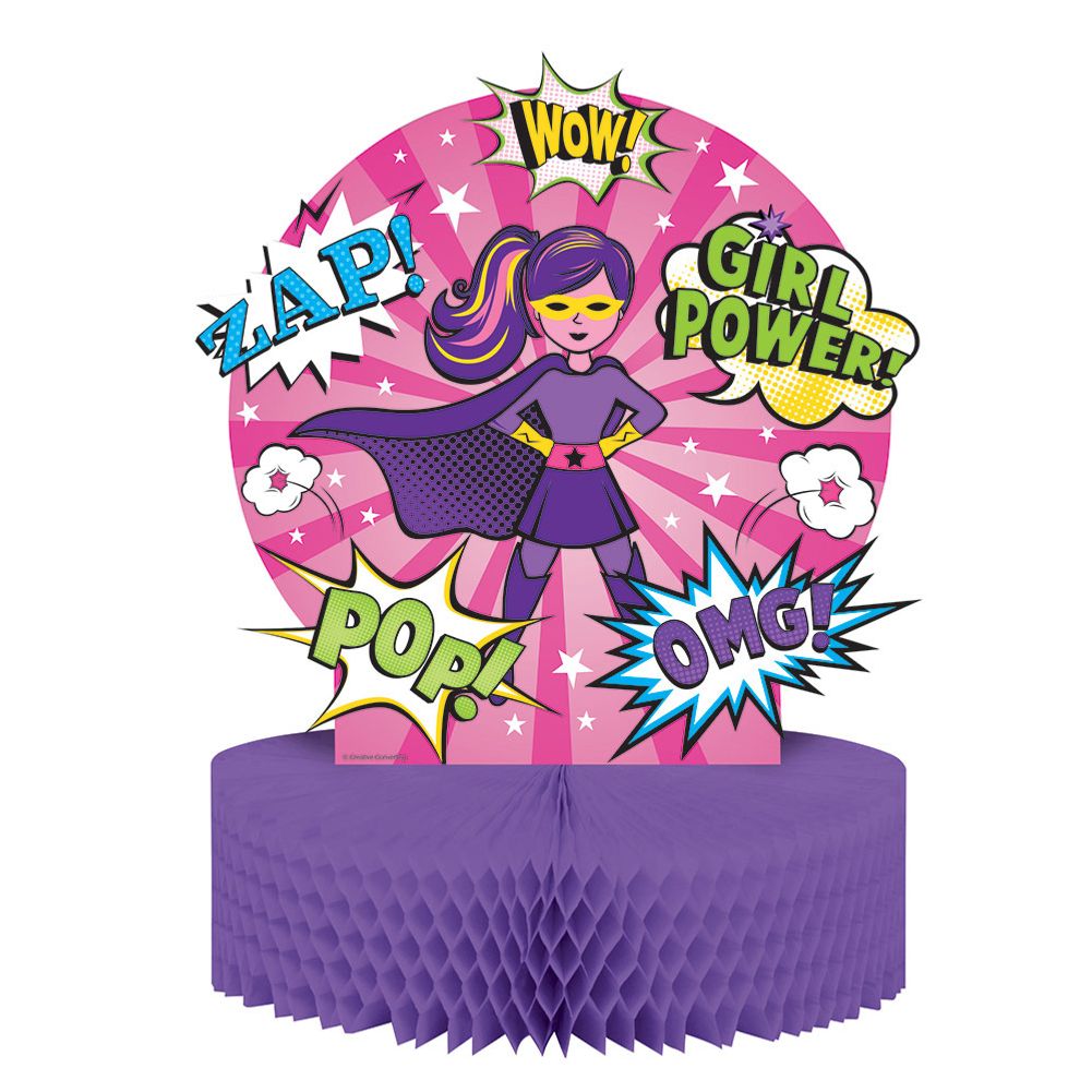 Girl Superhero Centerpiece