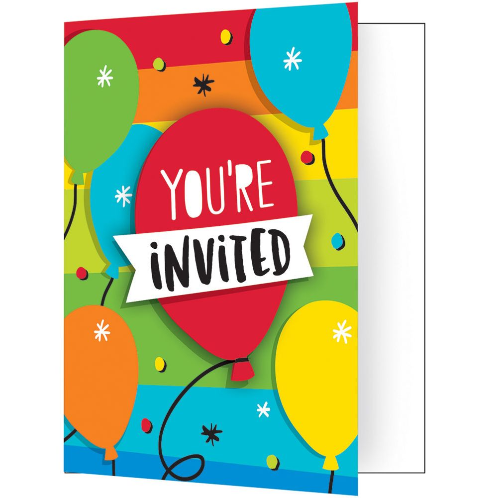 Hoppin' Birthday Invitations (8 ct)