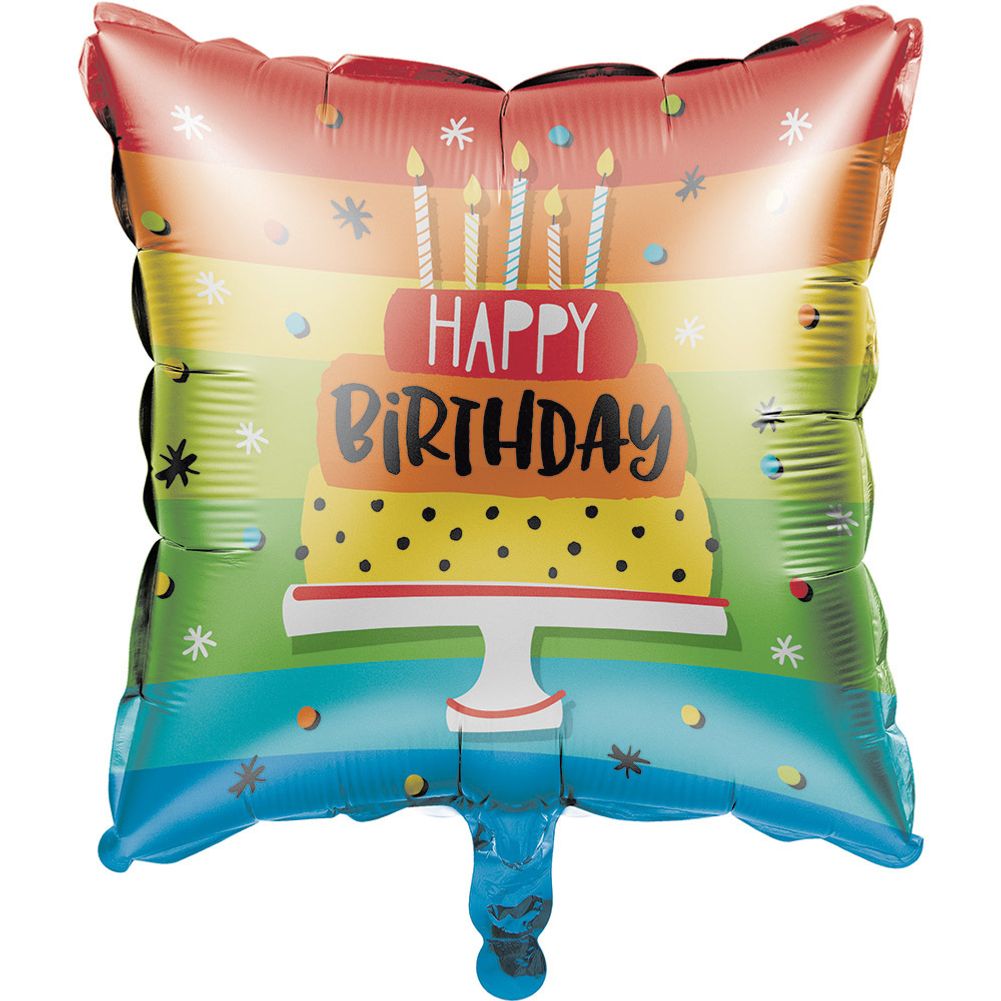 Hoppin' Birthday 18" Square Foil Balloon