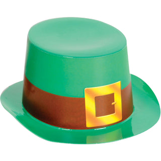 Miniature Green Plastic Top Hat w/Buckle Band