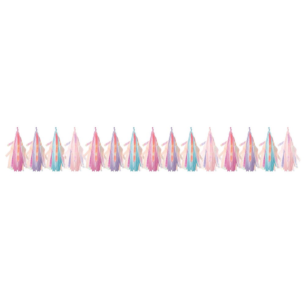 Iridescent Party Tassel Garland