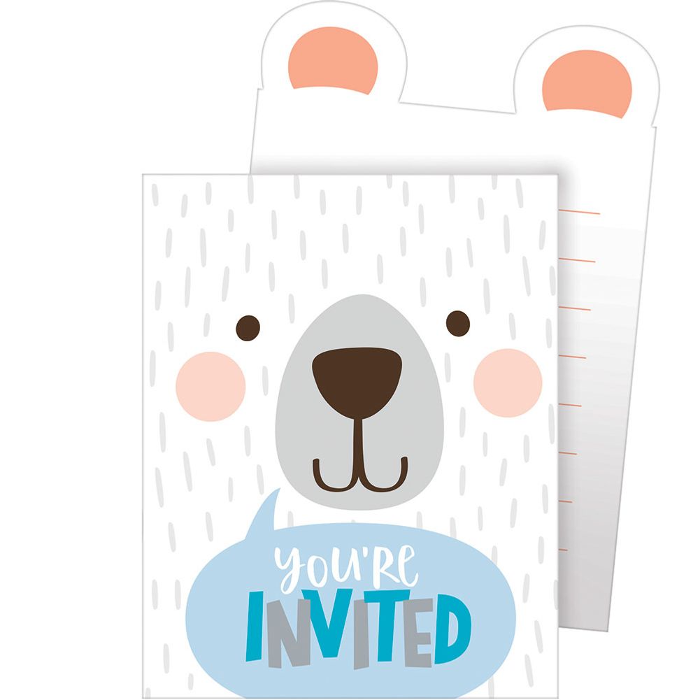 Birthday Bear Invitations (8 ct)