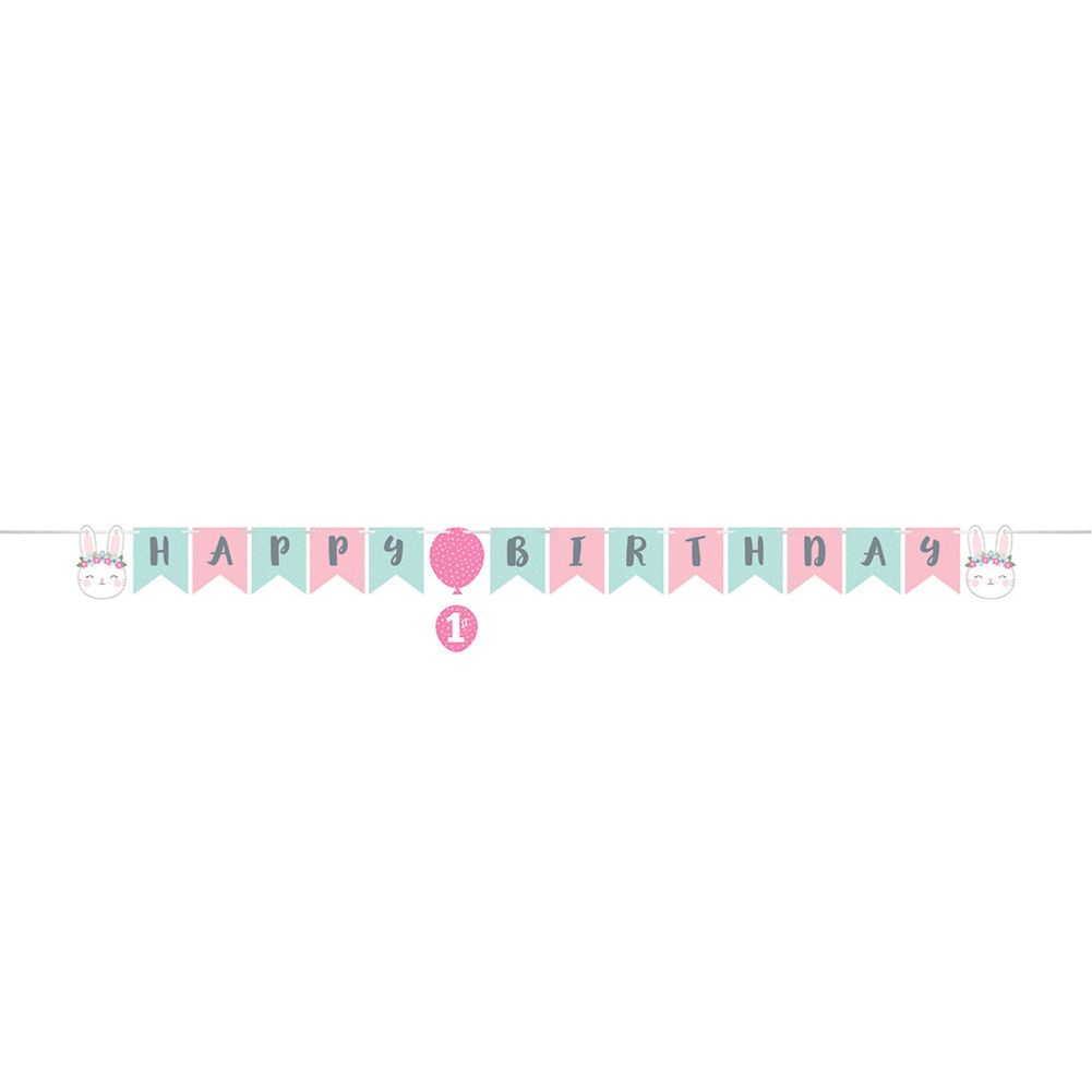 Birthday Bunny Pennant Banner