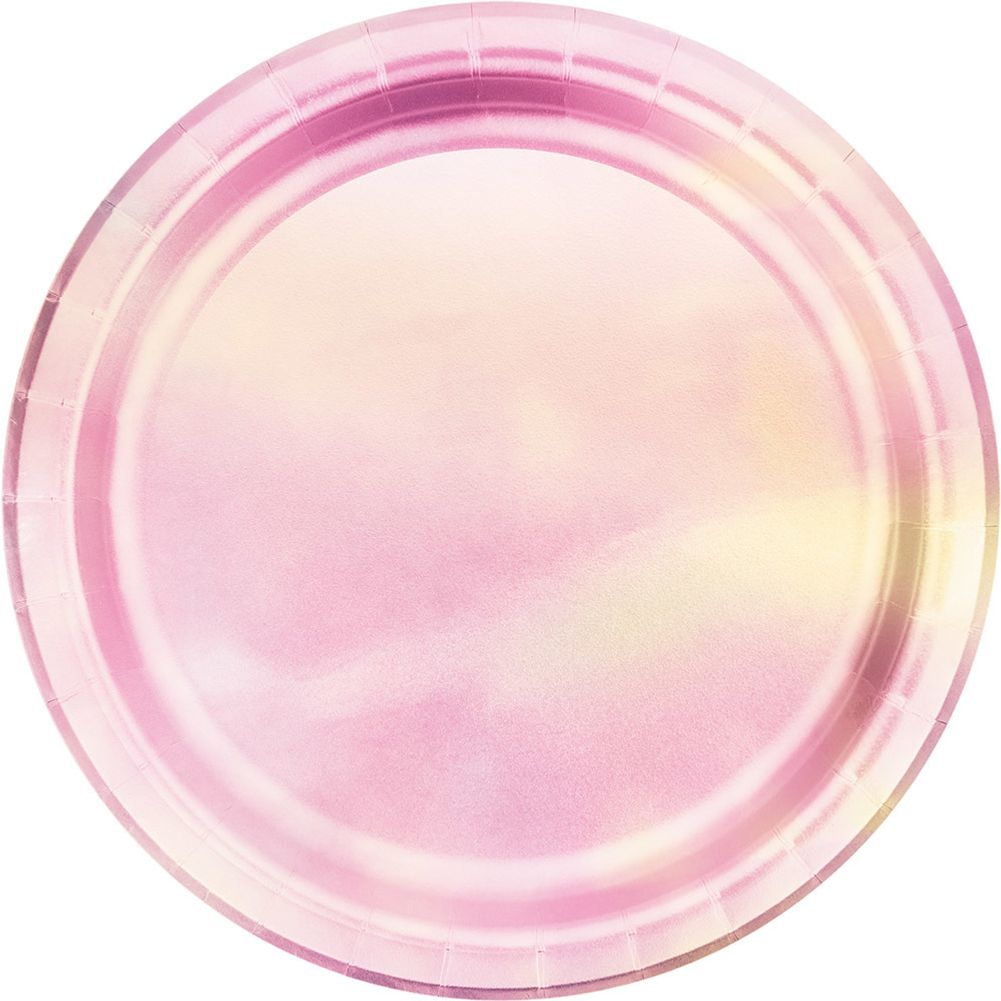 Iridescent Party Dessert Plates (8 ct)