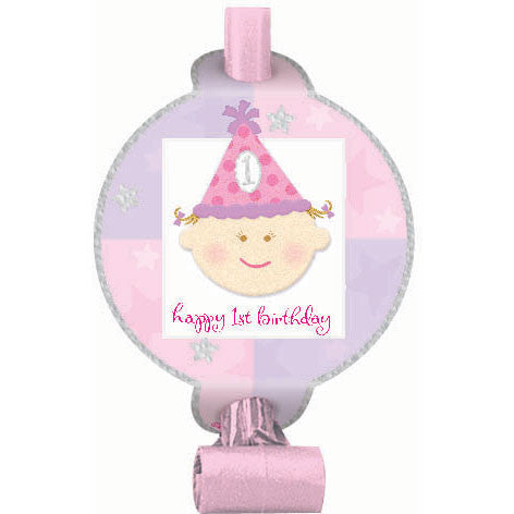 1st Birthday Girl Prismatic Blowouts