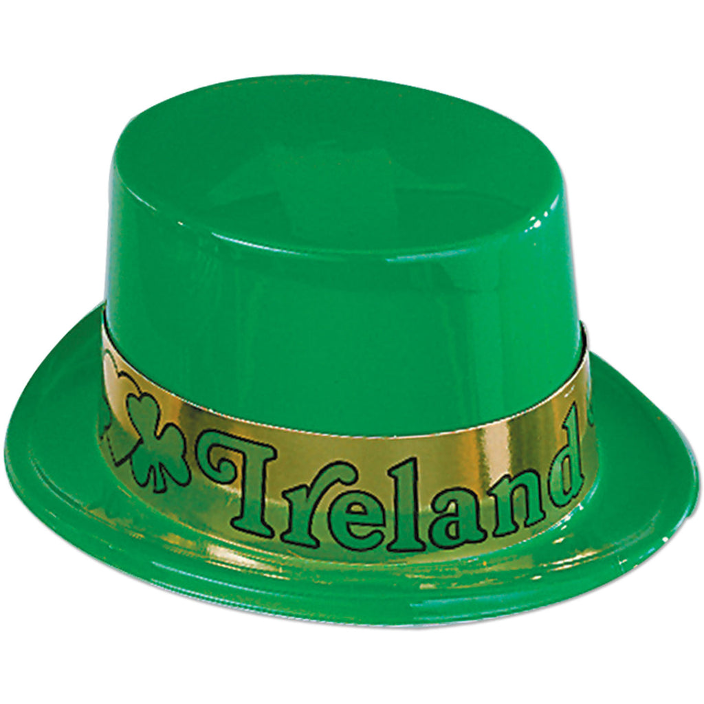 Plastic Irish Top Hat w/Band