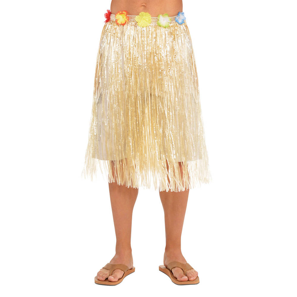 Adult Natural Plastic Hula Skirt (1ct)