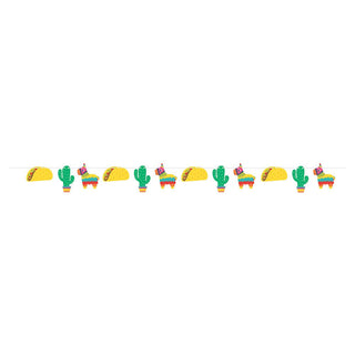 Fiesta Fun SHAPED BANNER WITH TWINE, ICONS